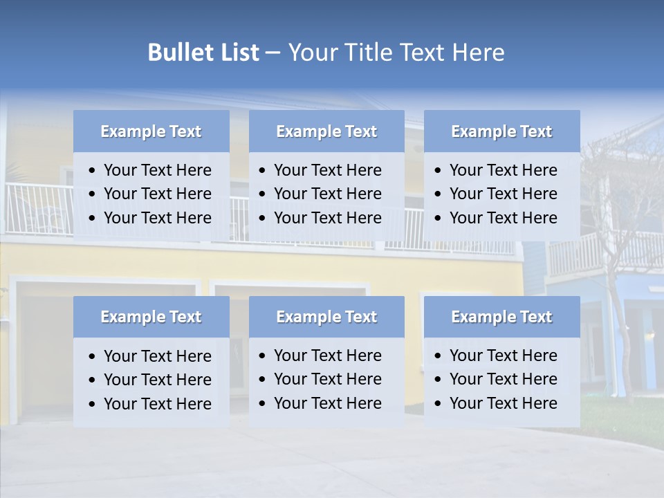 Residential Yellow Florida PowerPoint Template