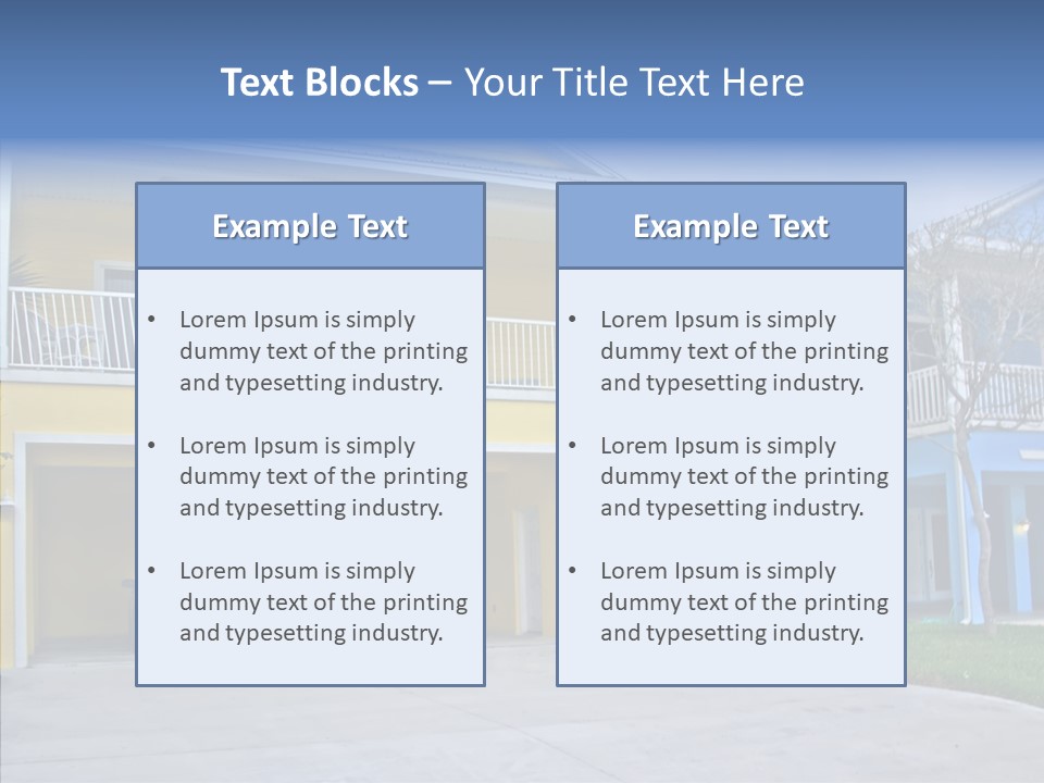 Residential Yellow Florida PowerPoint Template