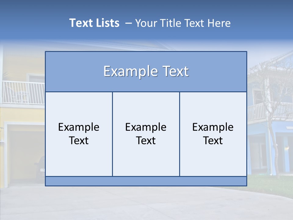 Residential Yellow Florida PowerPoint Template