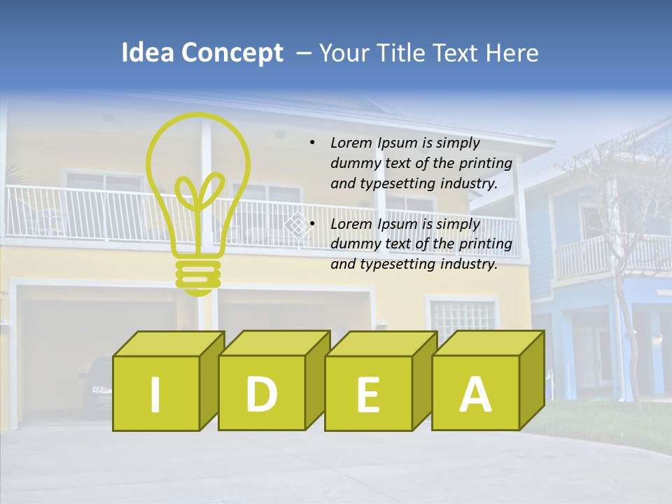 Residential Yellow Florida PowerPoint Template