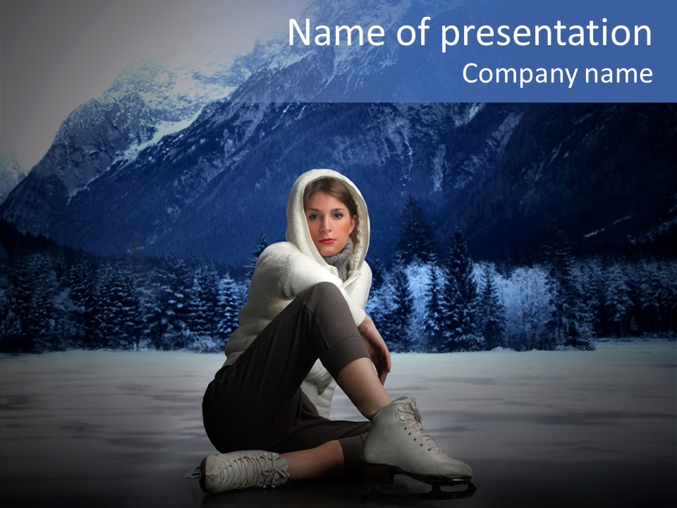 Snow Mountain Park PowerPoint Template