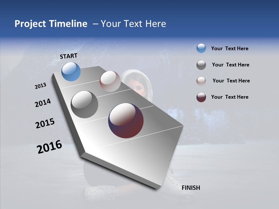 Snow Mountain Park PowerPoint Template