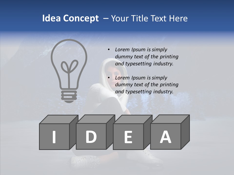 Snow Mountain Park PowerPoint Template