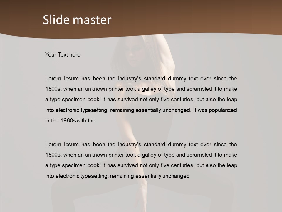 Style Cool Female PowerPoint Template