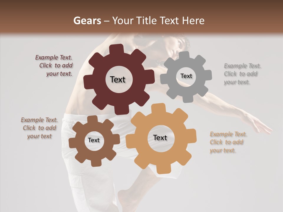 Motion Performer Gymnastic PowerPoint Template