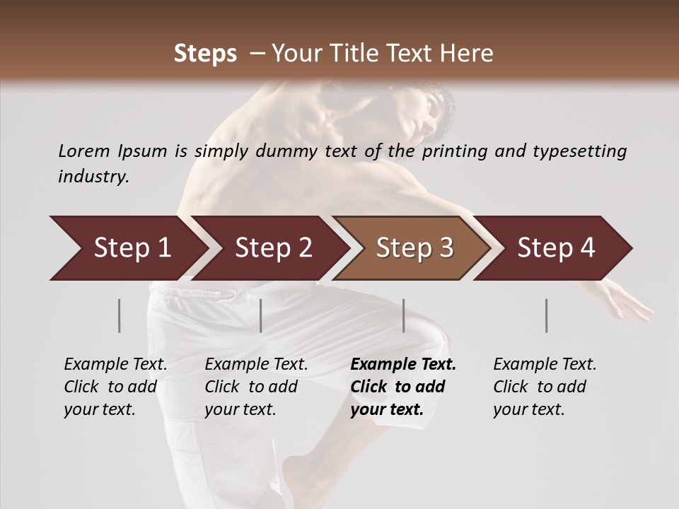 Motion Performer Gymnastic PowerPoint Template