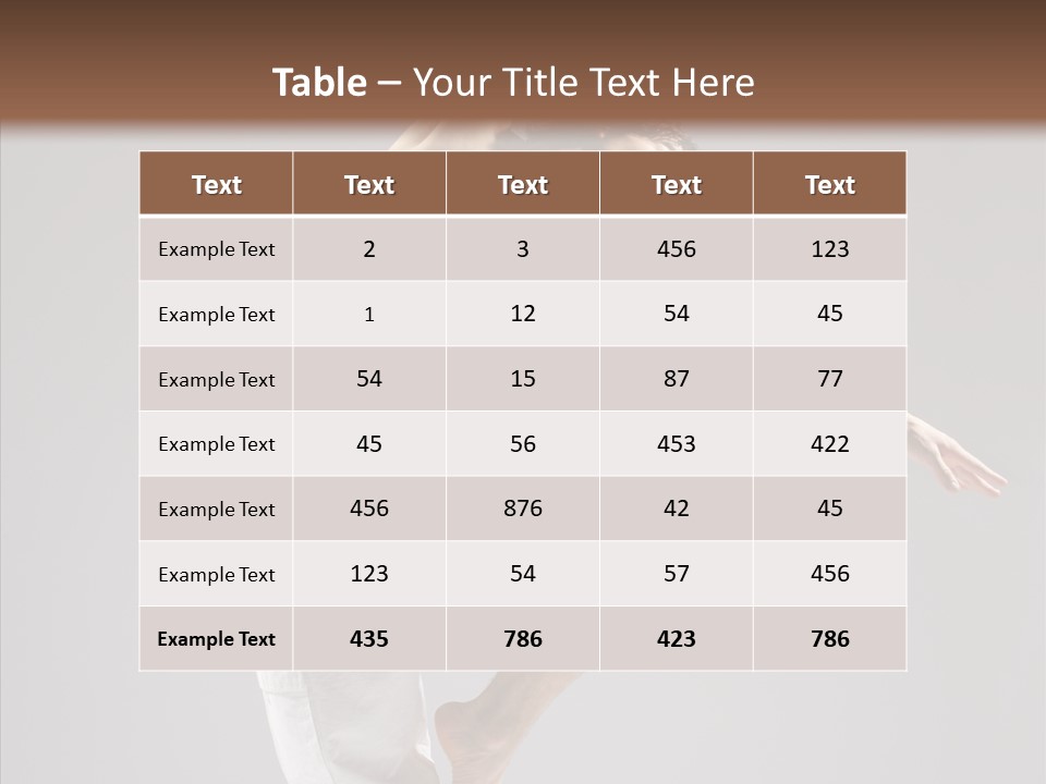 Motion Performer Gymnastic PowerPoint Template