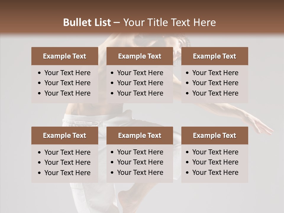 Motion Performer Gymnastic PowerPoint Template