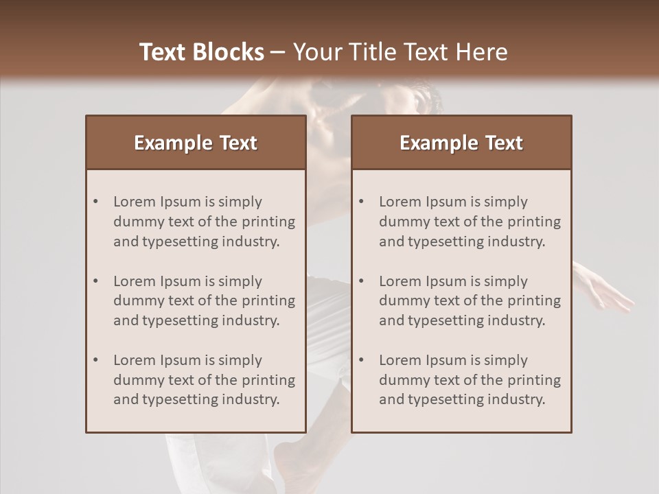 Motion Performer Gymnastic PowerPoint Template
