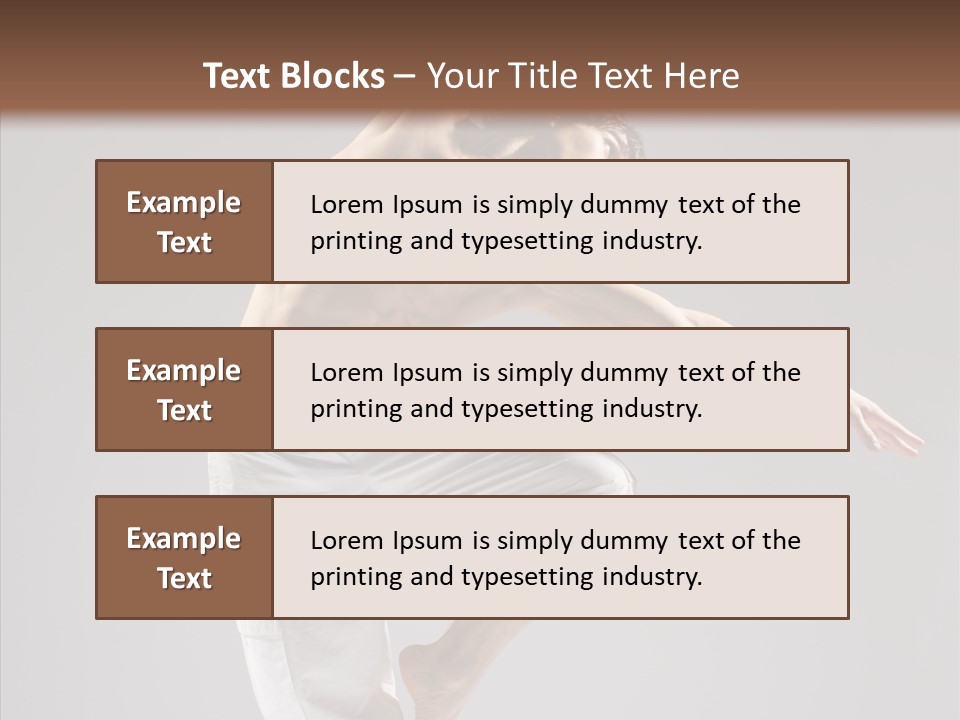 Motion Performer Gymnastic PowerPoint Template