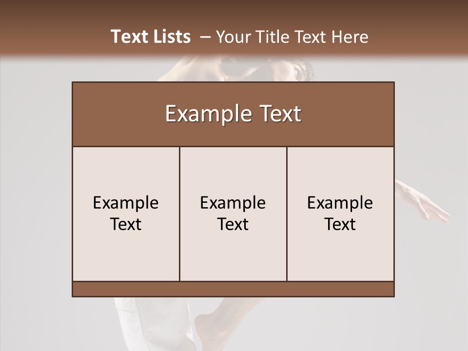 Motion Performer Gymnastic PowerPoint Template