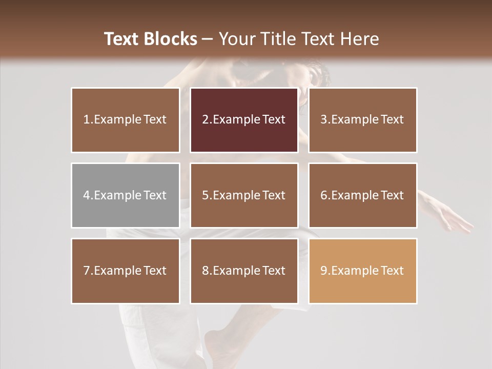 Motion Performer Gymnastic PowerPoint Template