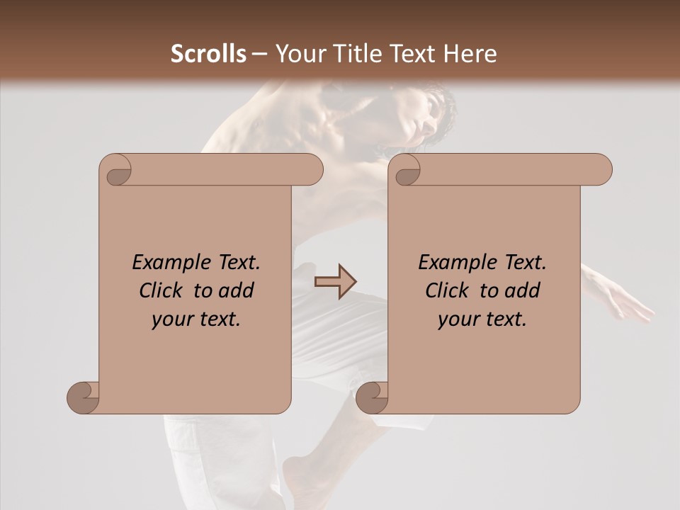 Motion Performer Gymnastic PowerPoint Template