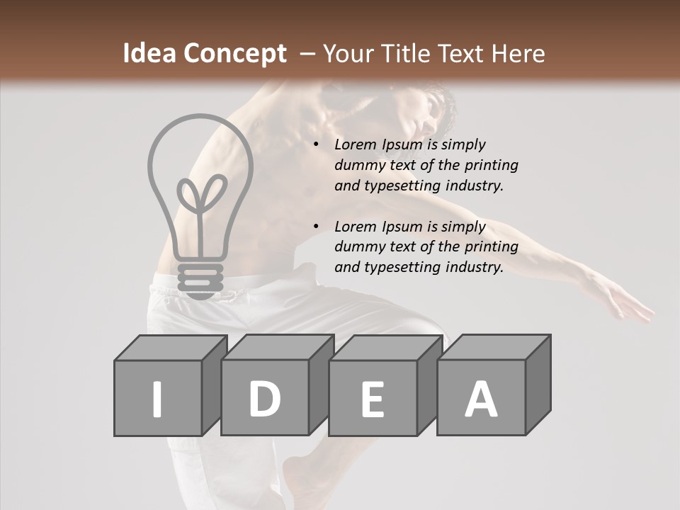 Motion Performer Gymnastic PowerPoint Template