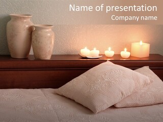 Pattern Elegance Pillows PowerPoint Template