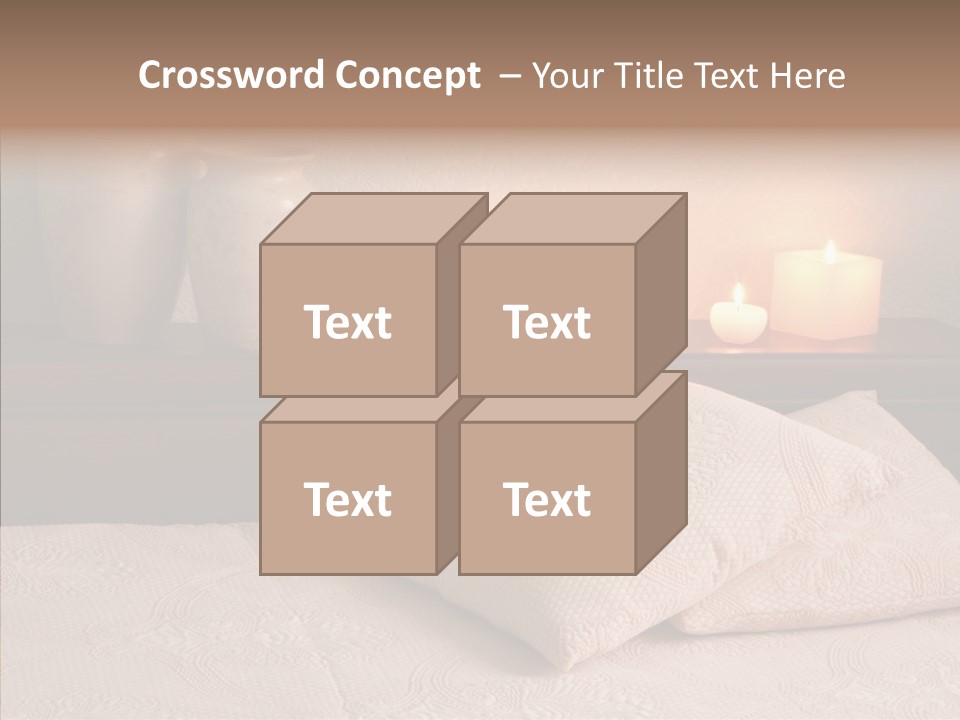 Pattern Elegance Pillows PowerPoint Template