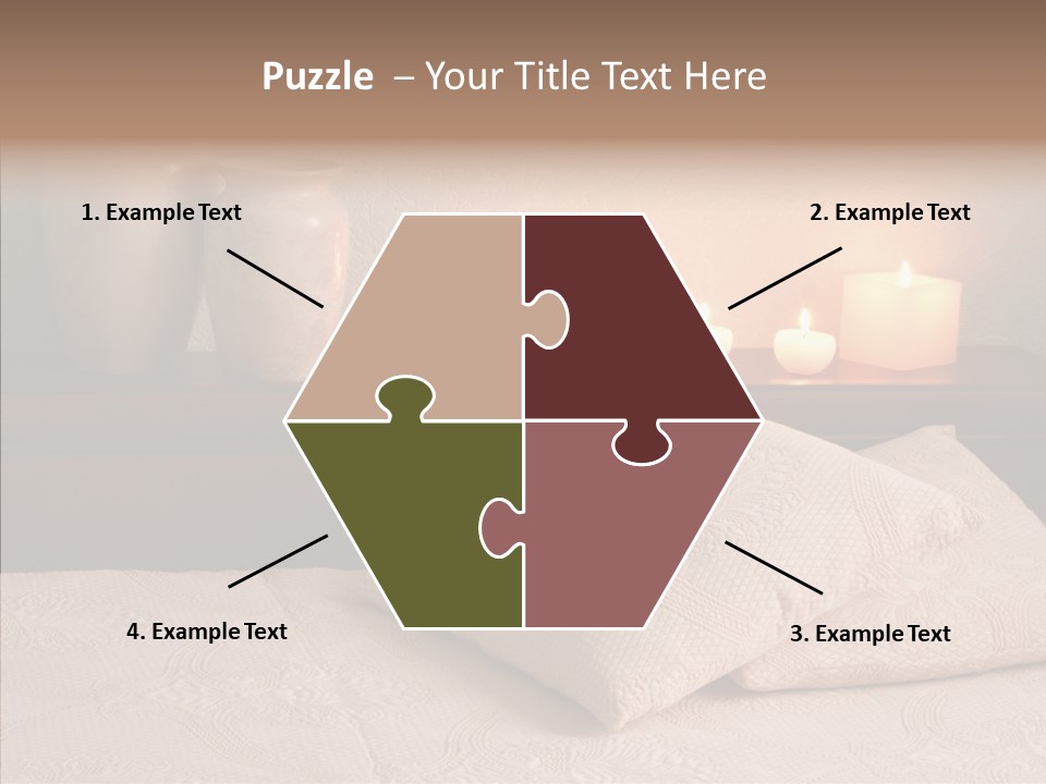 Pattern Elegance Pillows PowerPoint Template