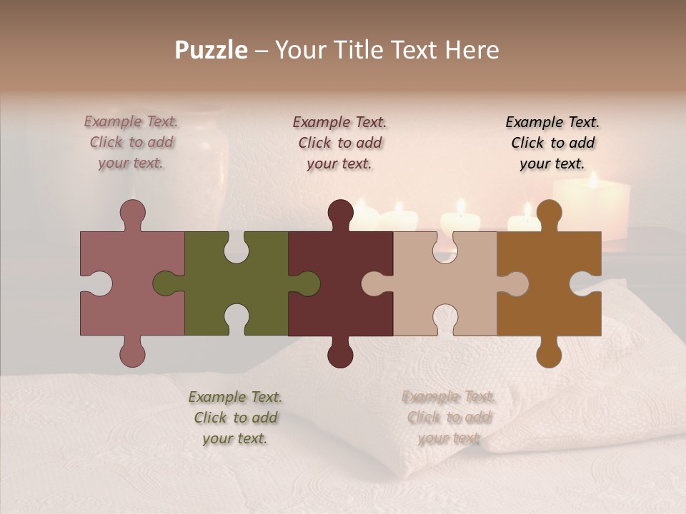 Pattern Elegance Pillows PowerPoint Template