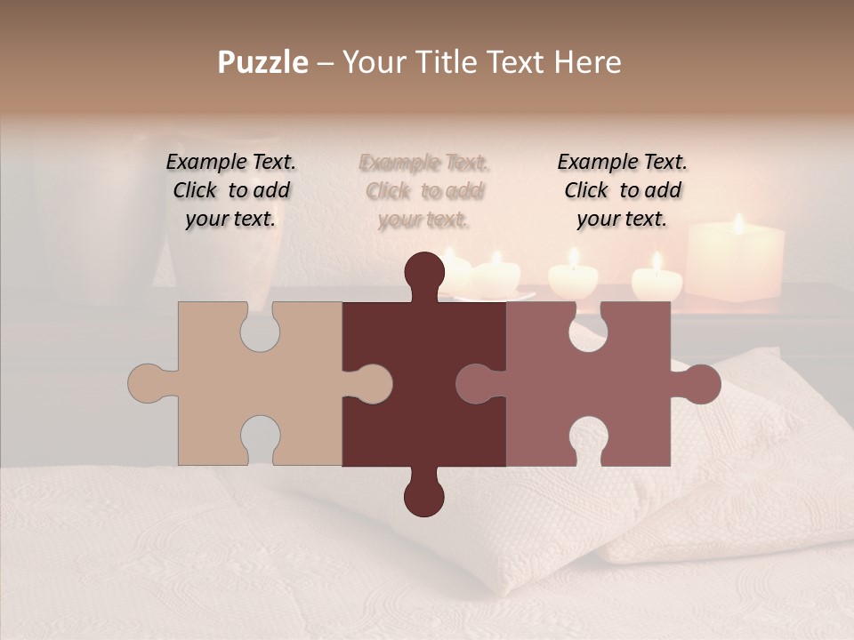 Pattern Elegance Pillows PowerPoint Template