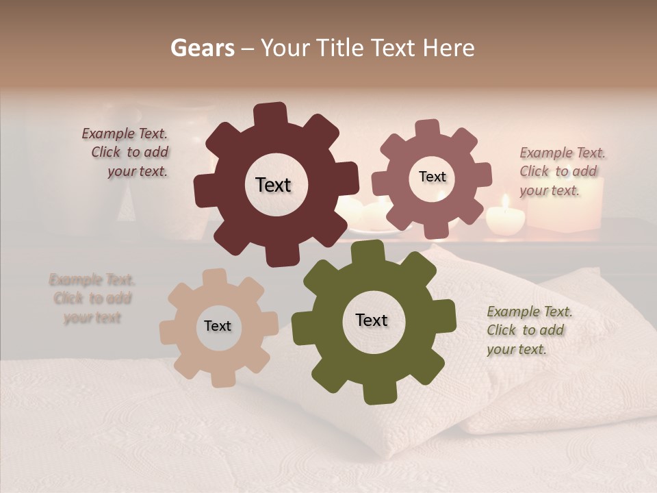 Pattern Elegance Pillows PowerPoint Template