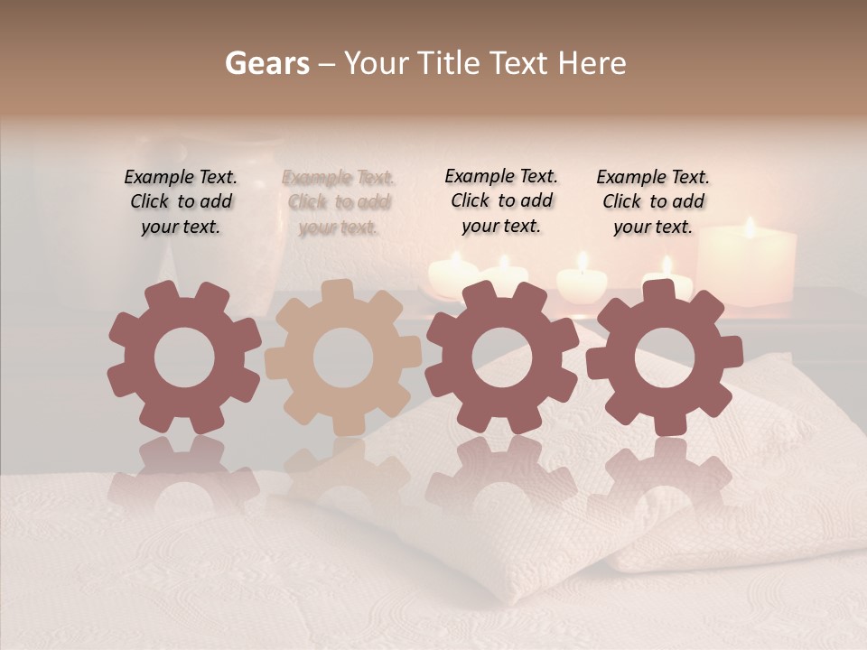 Pattern Elegance Pillows PowerPoint Template