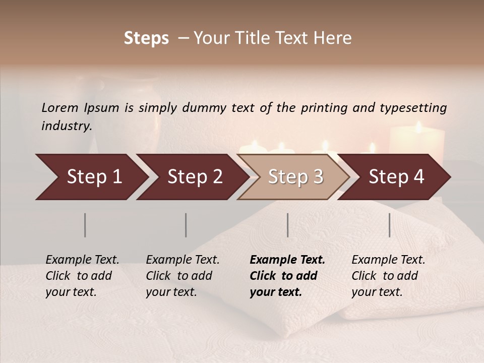 Pattern Elegance Pillows PowerPoint Template