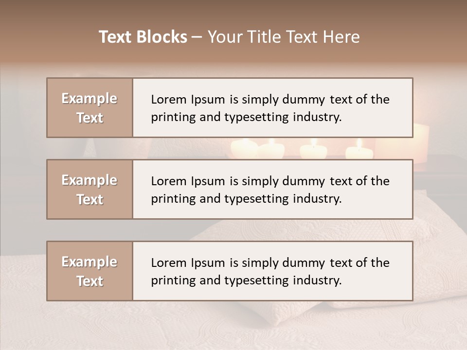 Pattern Elegance Pillows PowerPoint Template