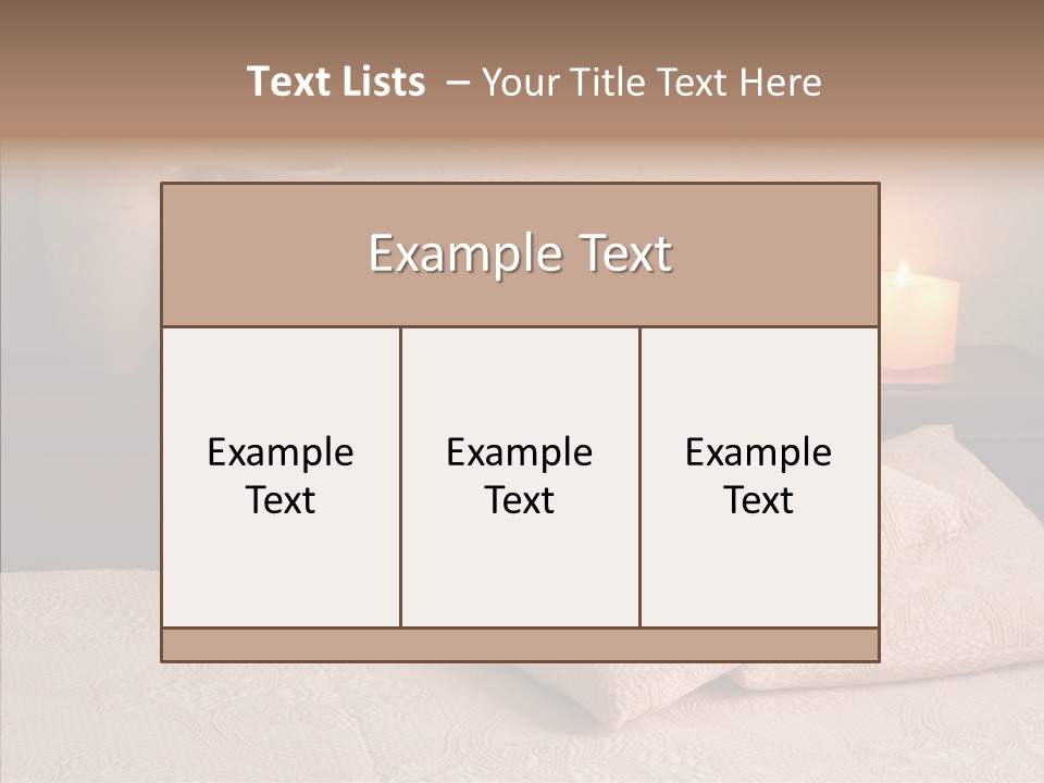Pattern Elegance Pillows PowerPoint Template