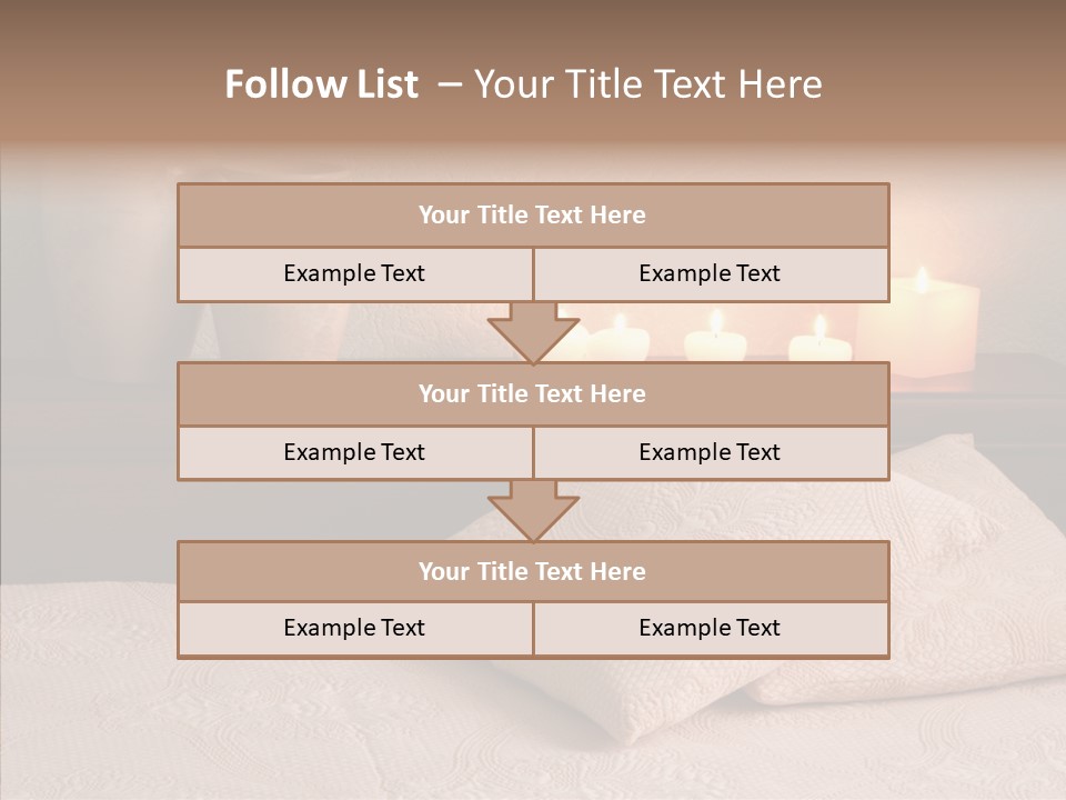 Pattern Elegance Pillows PowerPoint Template