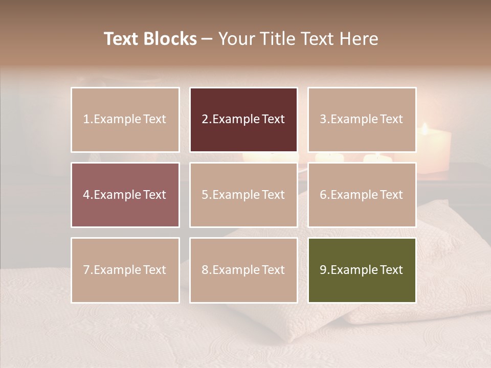 Pattern Elegance Pillows PowerPoint Template