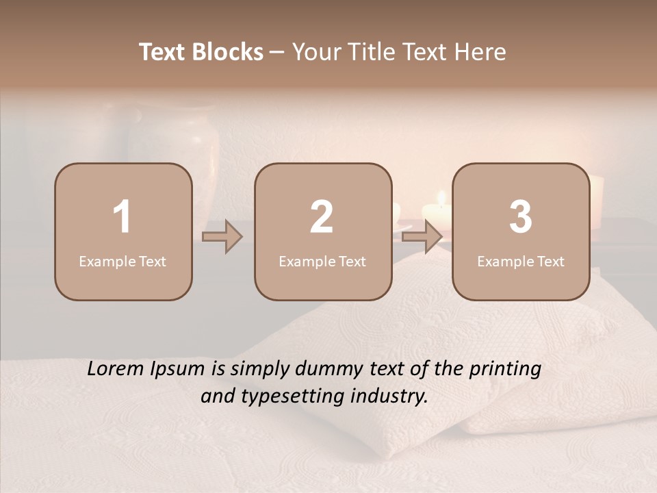 Pattern Elegance Pillows PowerPoint Template
