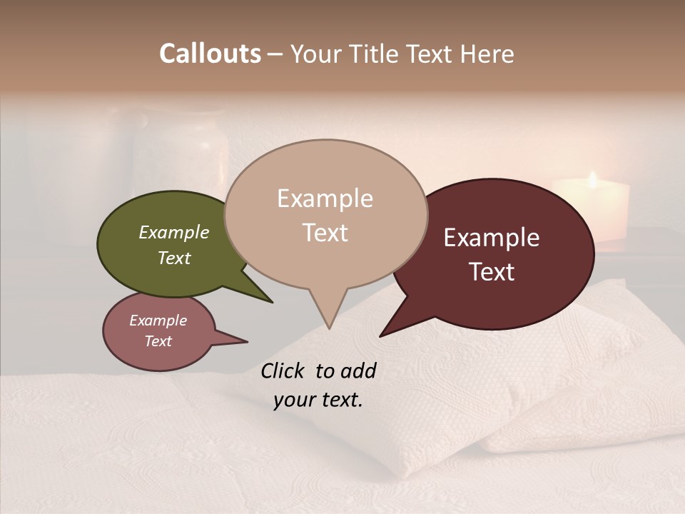 Pattern Elegance Pillows PowerPoint Template