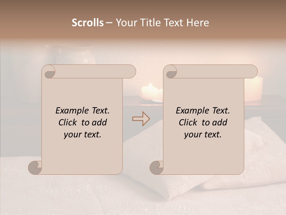 Pattern Elegance Pillows PowerPoint Template