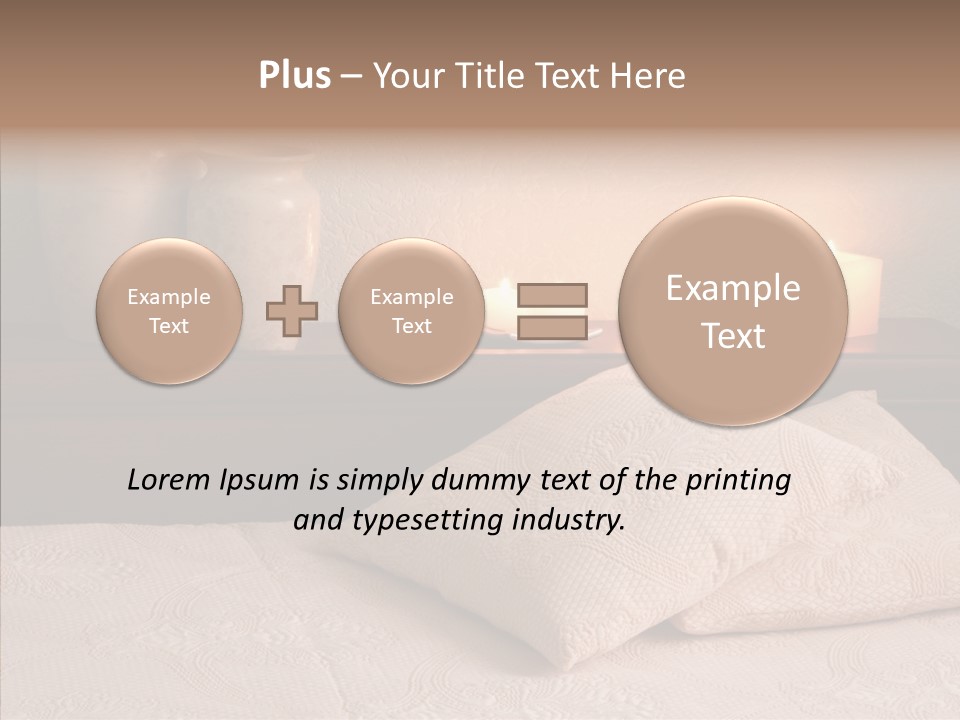 Pattern Elegance Pillows PowerPoint Template