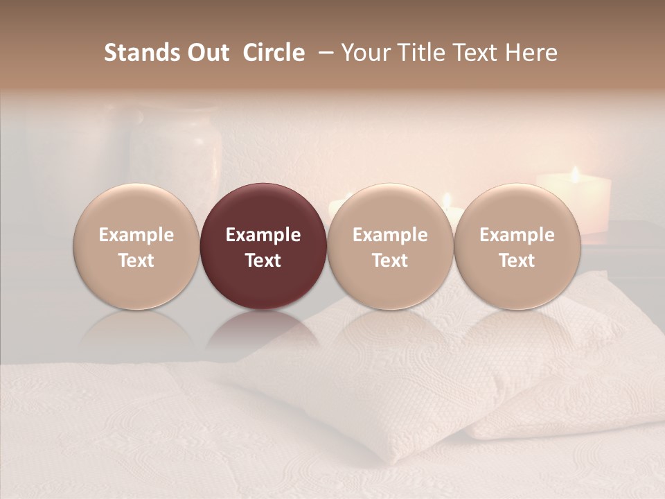 Pattern Elegance Pillows PowerPoint Template