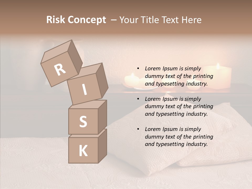 Pattern Elegance Pillows PowerPoint Template