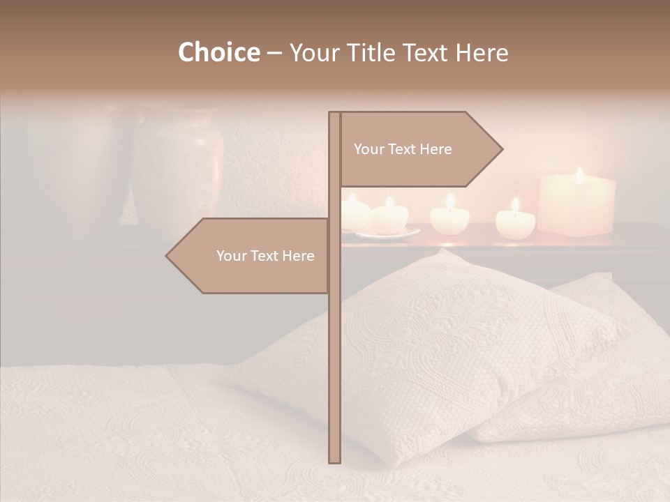 Pattern Elegance Pillows PowerPoint Template