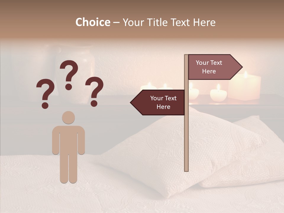 Pattern Elegance Pillows PowerPoint Template