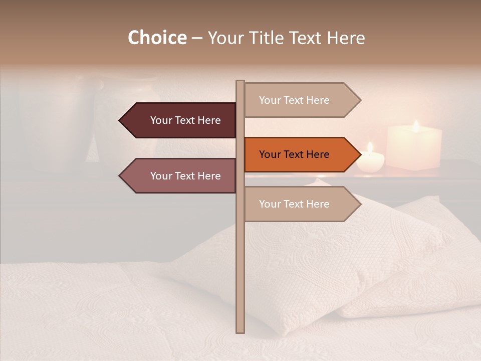 Pattern Elegance Pillows PowerPoint Template