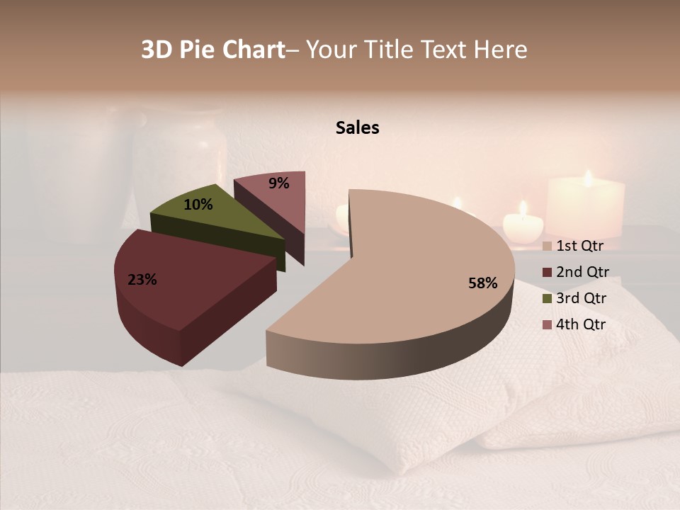 Pattern Elegance Pillows PowerPoint Template