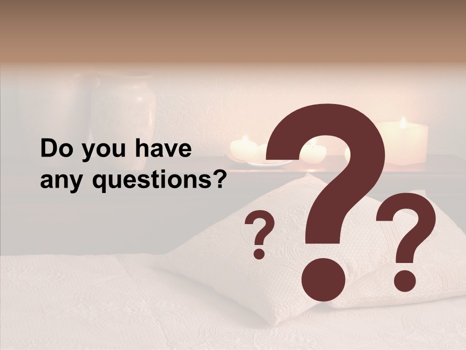 Pattern Elegance Pillows PowerPoint Template