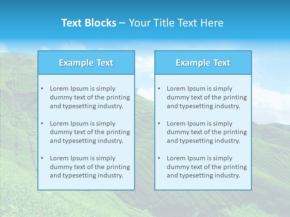 View Hill Field PowerPoint Template