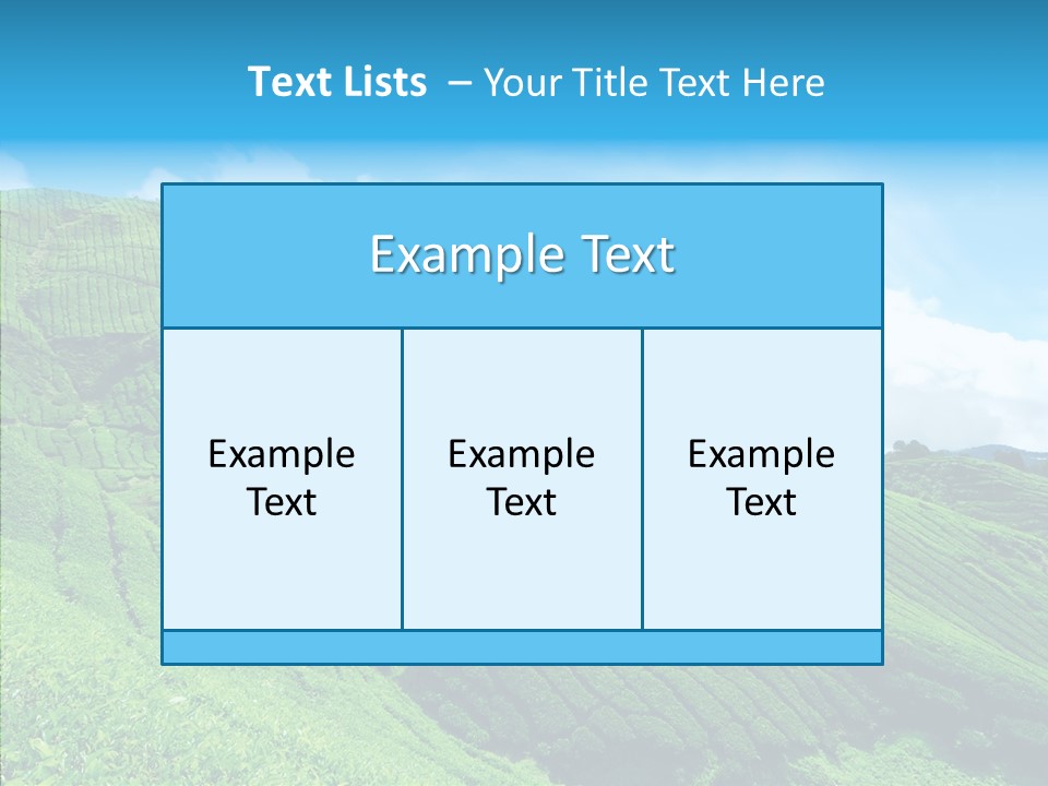 View Hill Field PowerPoint Template