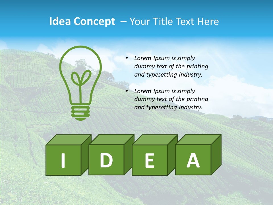 View Hill Field PowerPoint Template