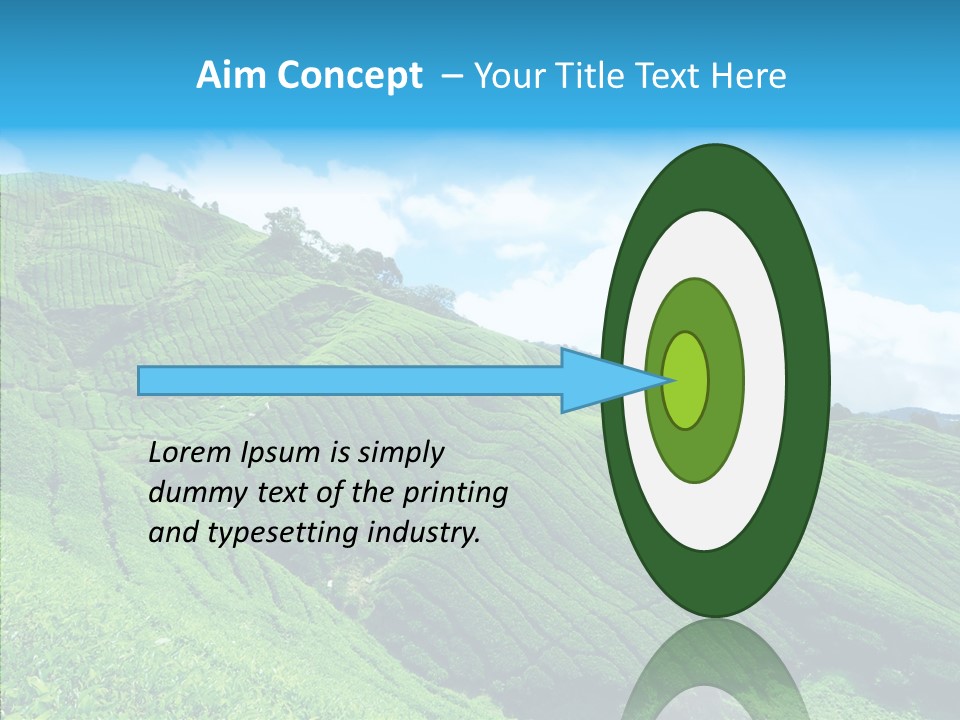 View Hill Field PowerPoint Template