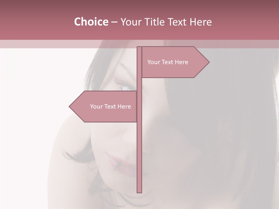 Lifestyle Dress Piercing PowerPoint Template