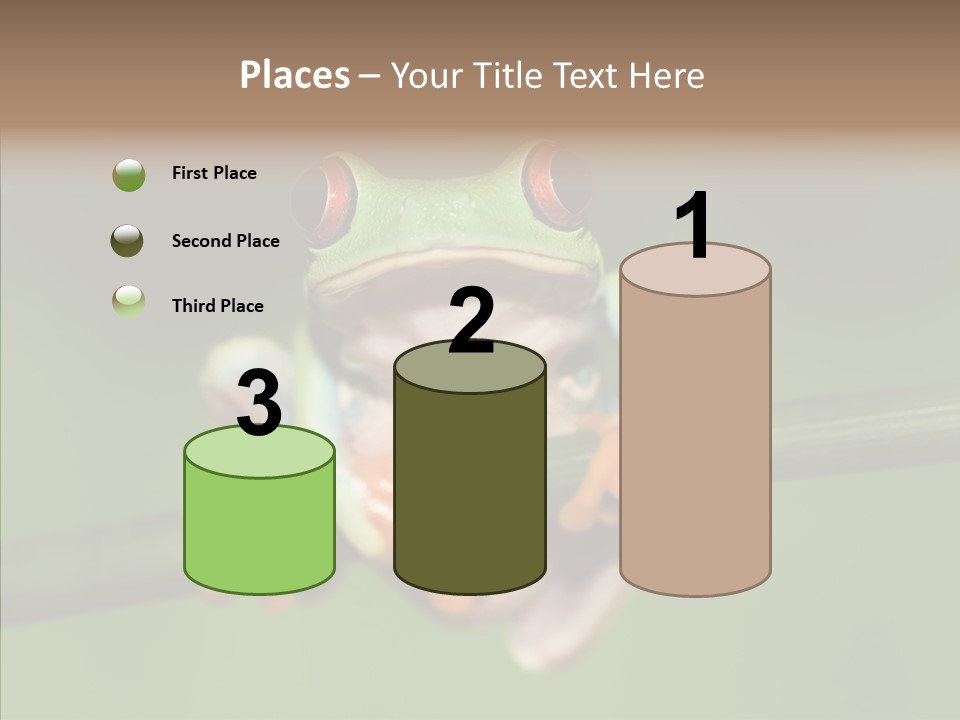Big Hiding Green PowerPoint Template