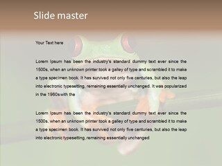 Big Hiding Green PowerPoint Template