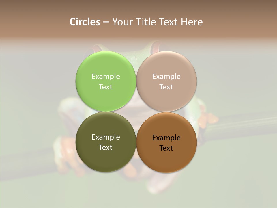 Big Hiding Green PowerPoint Template