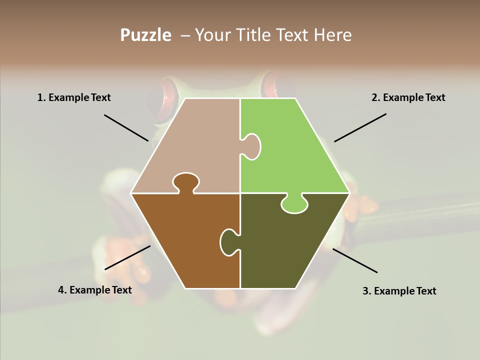 Big Hiding Green PowerPoint Template